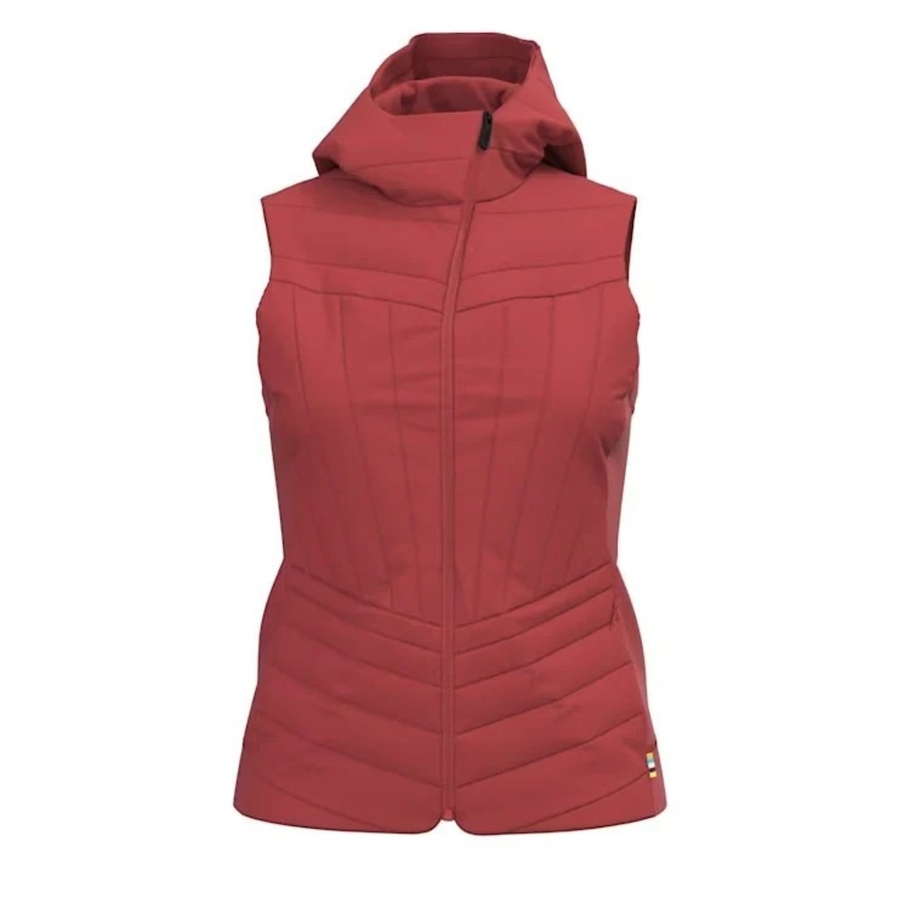 SmartWool Women Smartloft Vest Jacket Sz M Insulated Merino Wool Blend Apricot - Picture 3 of 5